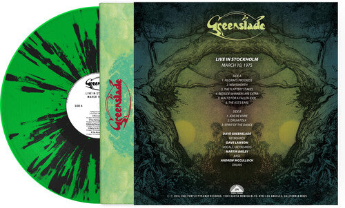 Greenslade - En directo desde Estocolmo - 10 de marzo de 1975 - Salpicaduras de verde y negro (Vinilo)