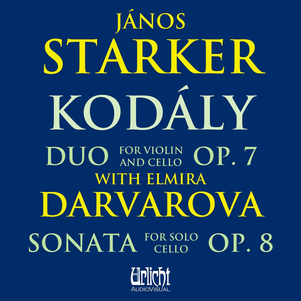 the album cover for Janos Starker/ Darvarova, Elmira - Janos Starker: Kodaly With Elmira Darvarova