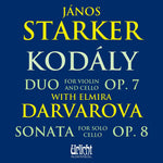 the album cover for Janos Starker/ Darvarova, Elmira - Janos Starker: Kodaly With Elmira Darvarova