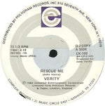 Verity (3) : Rescue Me (12", Promo)