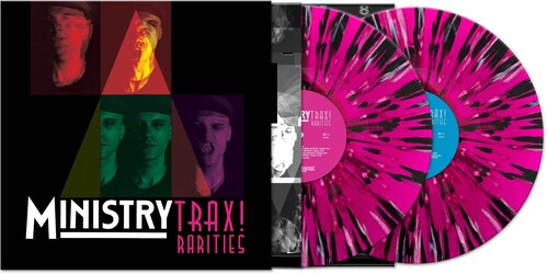 Ministry - Trax Rarities - Vinilo salpicado en negro, blanco y magenta
