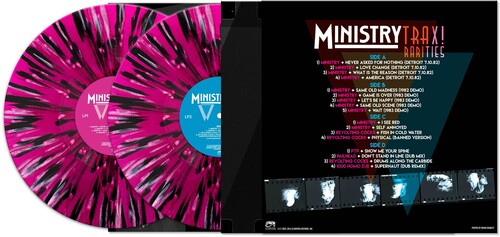 Ministry - Trax Rarities - Vinilo salpicado en negro, blanco y magenta