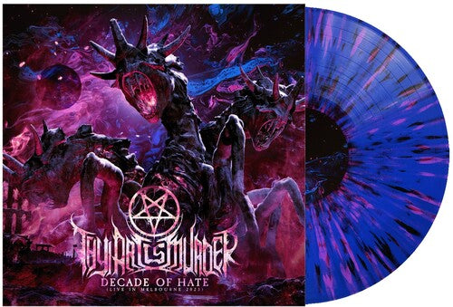 Thy Art Is Murder - Decade of Hate (Live in Melbourne 2023) - Blue W/ Black Pink Splatter (Vinyl)