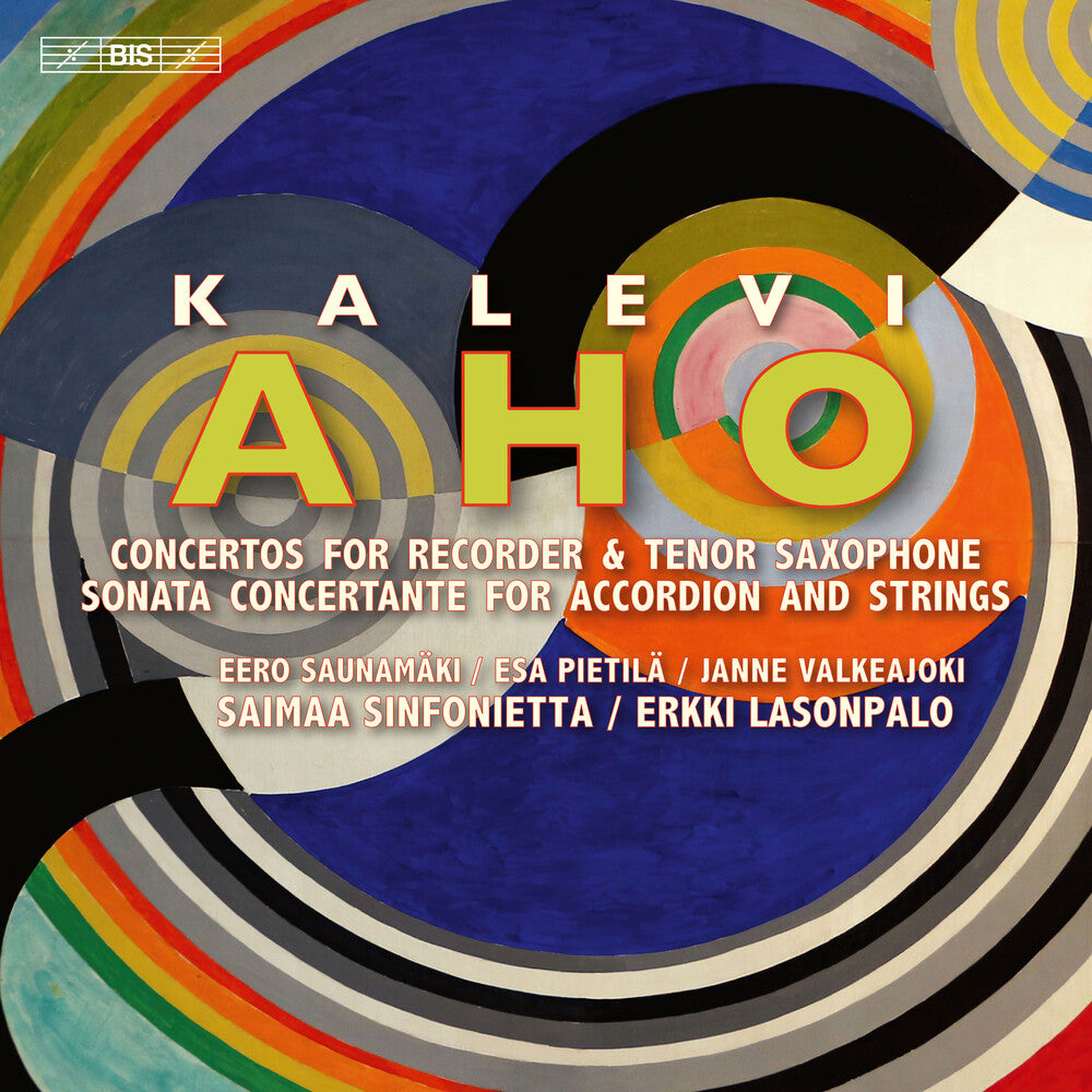 the album cover for Aho / Saunamaki / Valkeajoki - Concertante Works For Recorder Saxophone (Hybr)