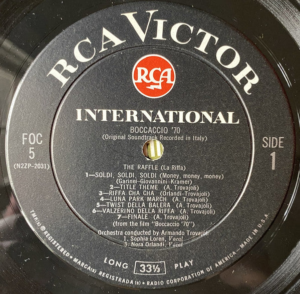 Nino Rota & Armando Trovajoli* : Boccaccio '70 (Original Soundtrack) (LP, Album, Mono)