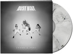 the album cover for Dust Bolt - Sound & Fury [White/Black Marbled LP]