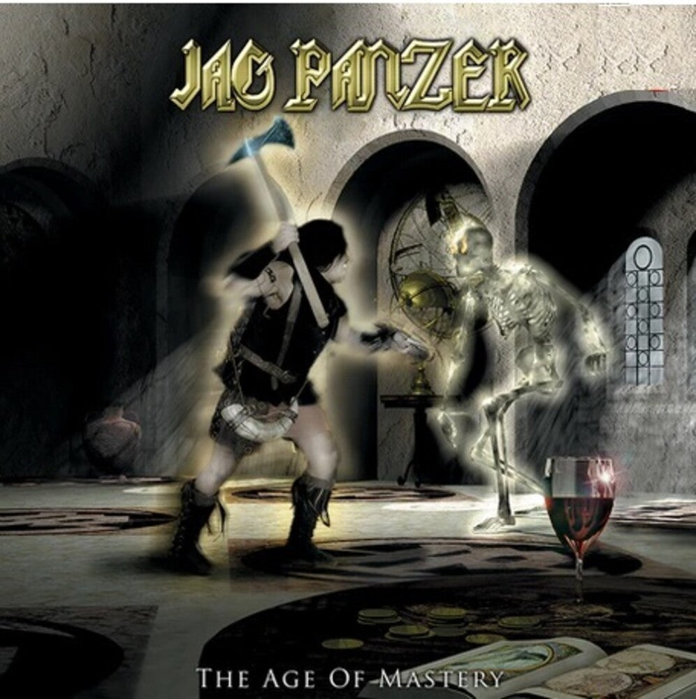 the album cover for Jag Panzer - Age Of Mastery - Gold [Colored Vinyl] (Gol) [Limited Edition]