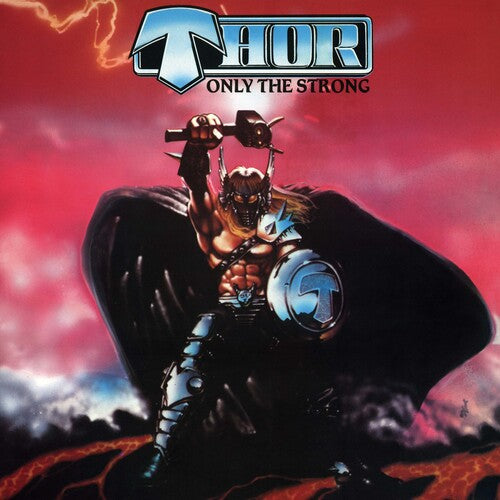 Thor - Only The Strong - Salpicaduras rojas y negras (vinilo)