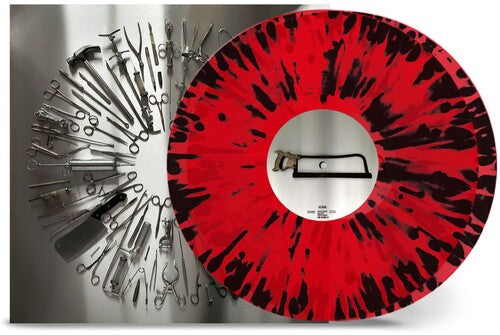 Carcasa de acero quirúrgico (10.º aniversario) - Salpicaduras de rojo y negro (vinilo)
