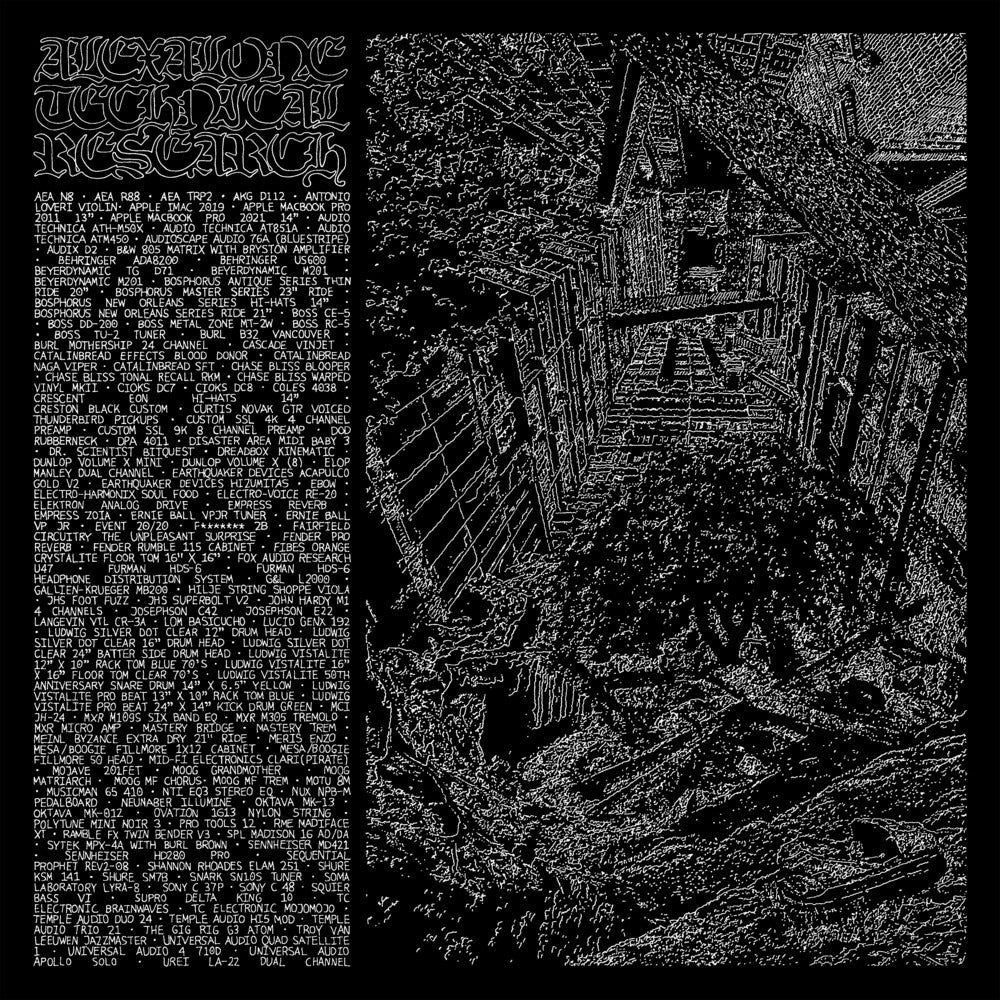 the album cover for Alexalone - Alexalone Technical Research (Blk) [Colored Vinyl] (Slv)