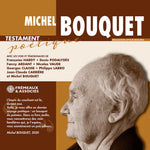 the album cover for Michel Bouquet/ Podalydes,Denis - Testament Poetique