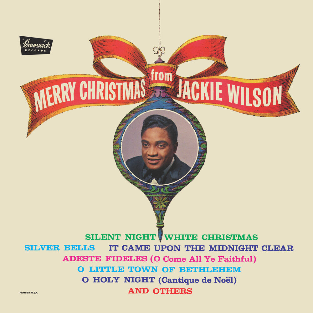 the album cover for Jackie Wilson - Merry Christmas From Jackie Wilson [Colored Vinyl] (Grn)