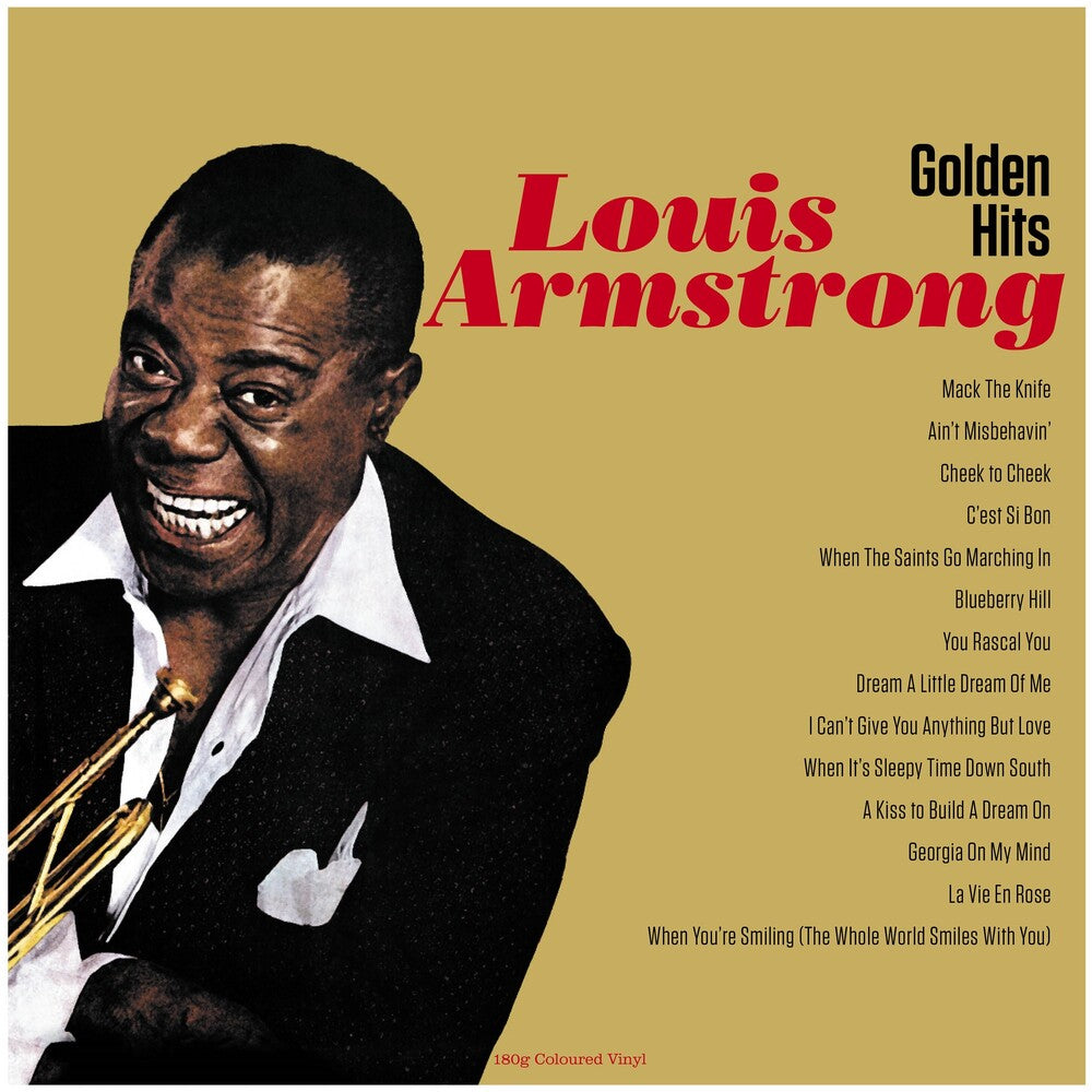 the album cover for Louis Armstrong - Golden Hits [Colored Vinyl] [180 Gram] (Red) (Uk)