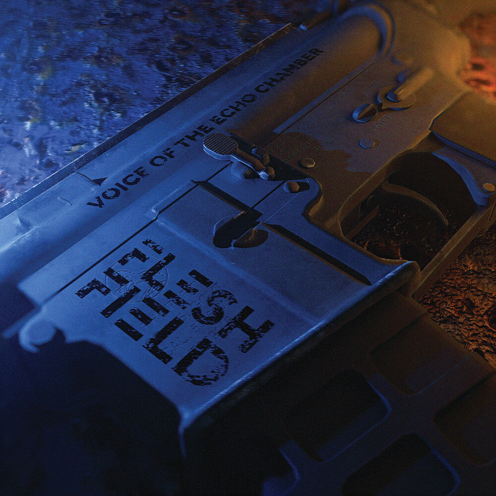 the album cover for Flesh Field - Voice Of The Echo Chamber