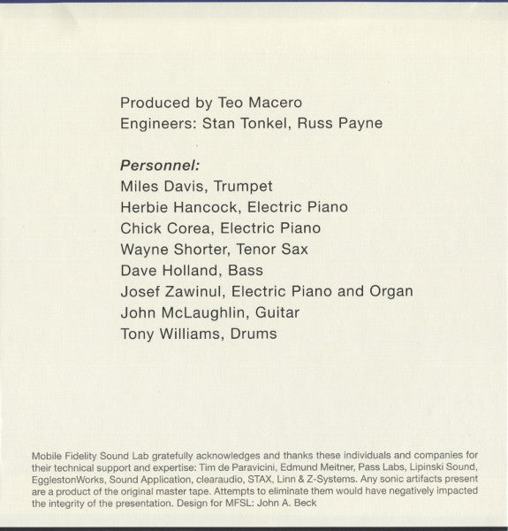 Miles Davis : In A Silent Way(SACD, Hybrid, Album, Ltd, Num, RE, RM)
