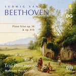 the album cover for L Beethoven .V. / Przybyl / Trio Parnassus - Piano Trios Op. 38 & Op. 81b (Hybr)