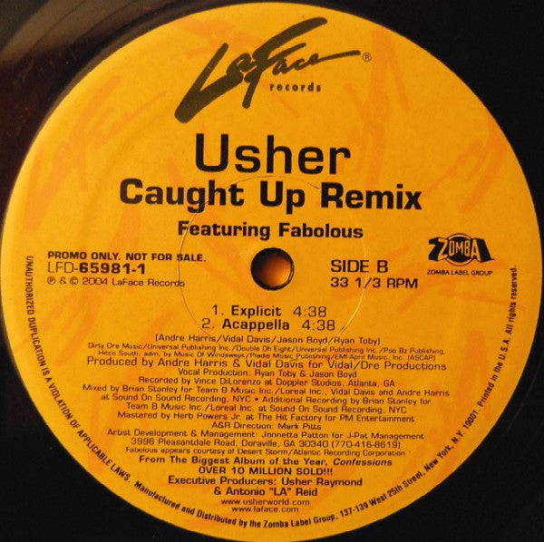 Usher : Caught Up (12", Single)