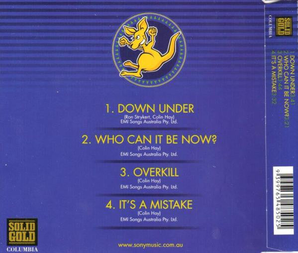 Men At Work : Down Under (CD, Maxi)