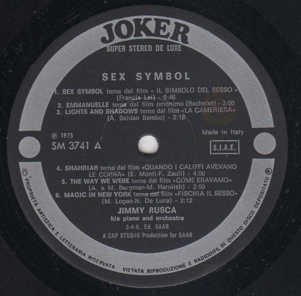 Jimmy Rusca His Piano And Orchestra* : Sex Symbol (LP, Album)