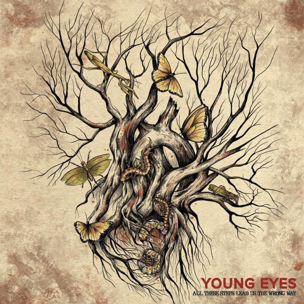the album cover for Young Eyes - All These Steps Lead Us The Wrong Way