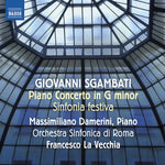 the album cover for Sgambati / Damerini / Vecchia - Sinfonia Festiva (Ouverture De Fete) Piano