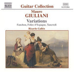 the album cover for Ricardo Gallen - Variations