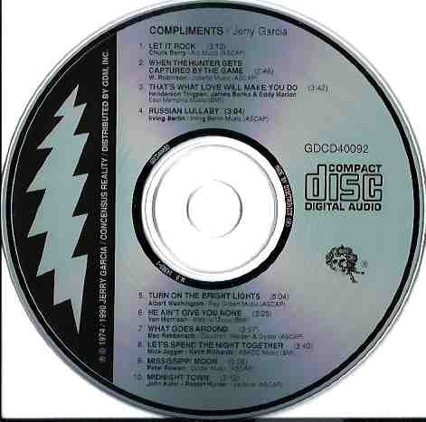 Jerry Garcia : Garcia (CD, Album, RE, RM)