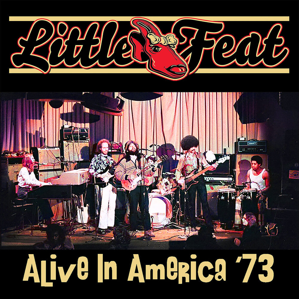 the album cover for Little Feat - Alive In America '73 [Colored Vinyl] (Gate) [180 Gram] (Red)