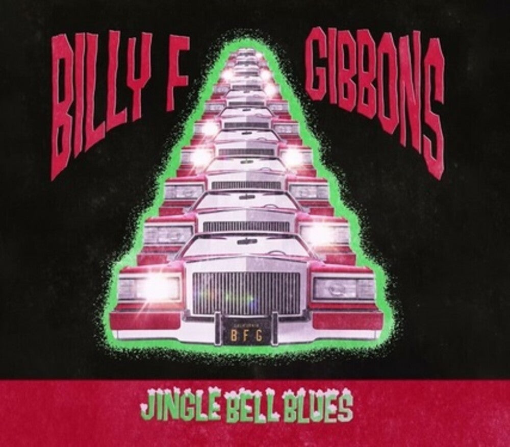 the album cover for Billy F Gibbons - Jingle Bell Blues [Limited Edition Translucent Red 7in Single]