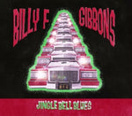 the album cover for Billy F Gibbons - Jingle Bell Blues [Limited Edition Translucent Red 7in Single]