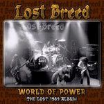 the album cover for Lost Breed - World of Power - Lost 1989 Album