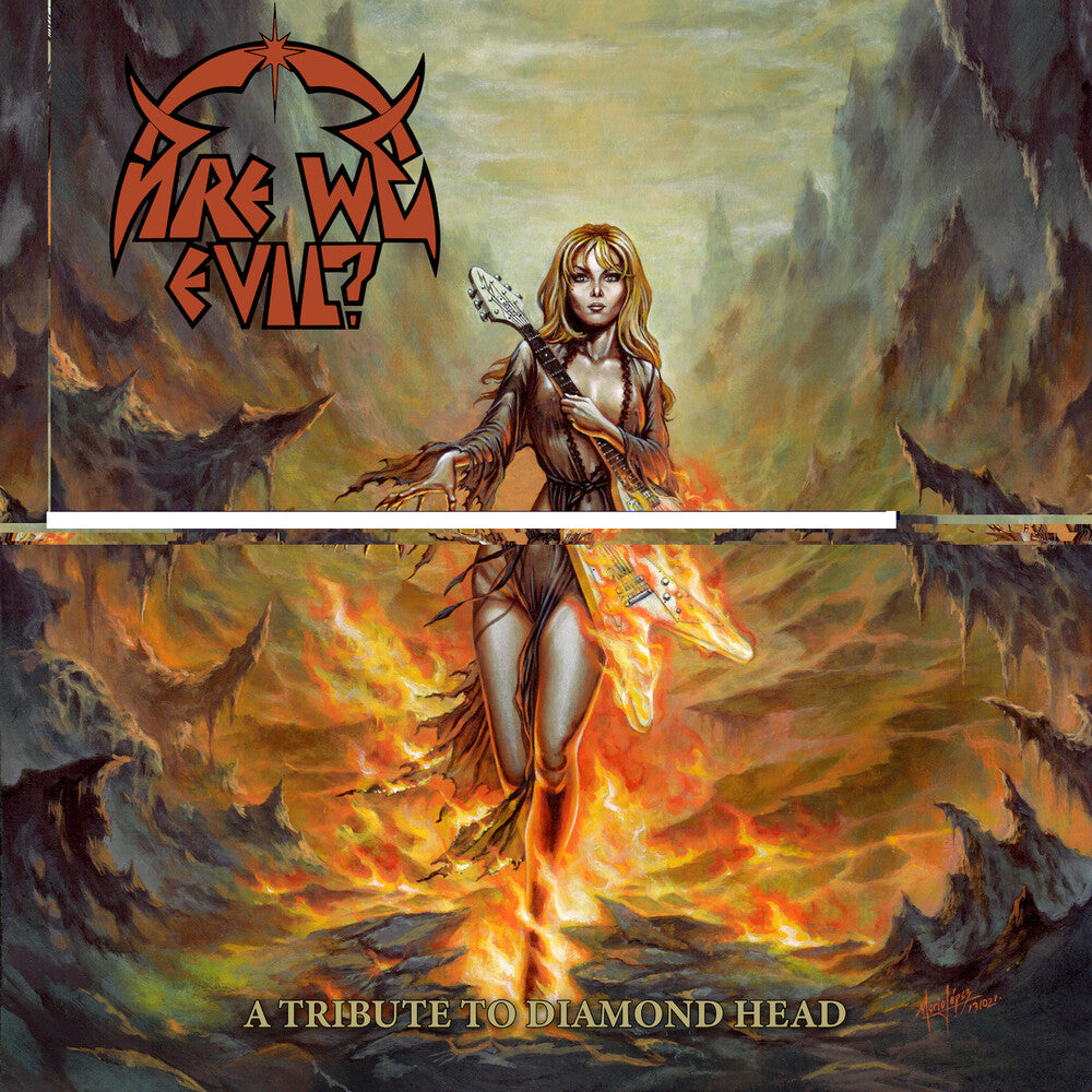 the album cover for Are We Evi: A Tribute To Diamond Head / Various - Are We Evi: A Tribute To Diamond Head / Various