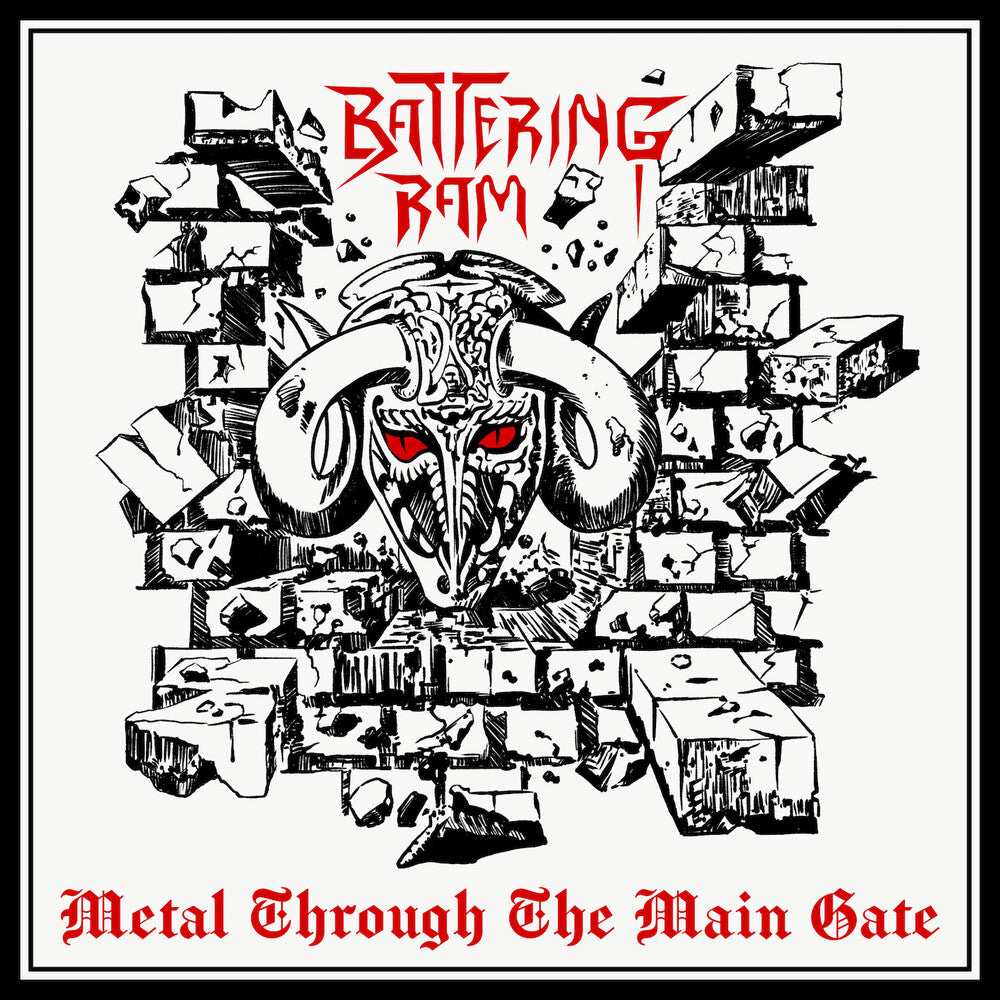 the album cover for Battering Ram - Metal Through The Metal Gate (Uk)