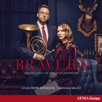 the album cover for Louis Pierre Bergeron/Meagan Milatz - Bravura
