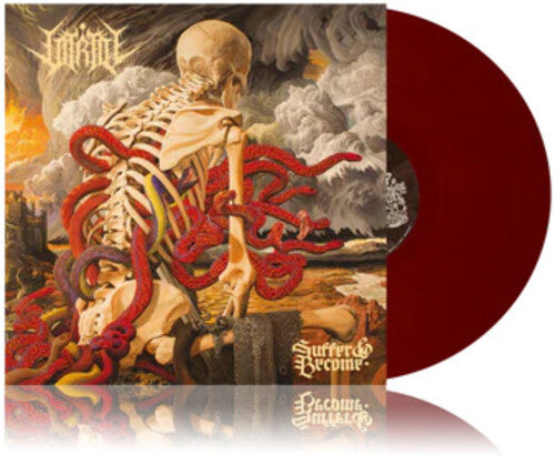 Vitriol - Suffer &amp; Become - Ltd. LP de vinilo de color rojo sangre intenso
