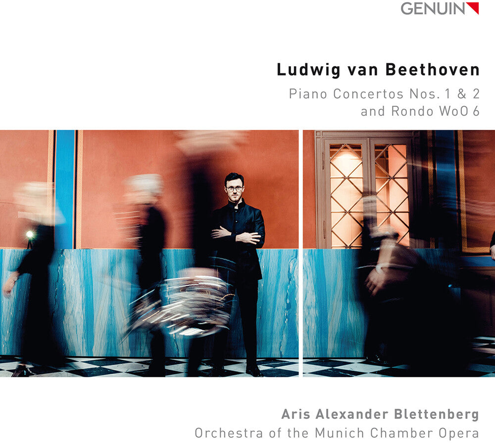 the album cover for L Beethoven .V. / Orchestra Of The Munich Chamber - Piano Concertos Nos. 1 & 2; Rondo, Woo 6