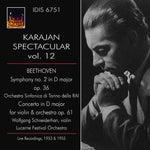 the album cover for L Beethoven .V. / Orchestra Sinfonia Rai Di Torino - Karajan Spectacular Vol. 12