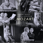 the album cover for Mozart / Gerstein / Rados - Sonatas For Piano Four Hands, K. 521 & 497