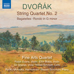the album cover for Dvorak / Morooka / Fine Arts Quartet - String Quartet No. 2 B 17 Bagatelles Op. 47
