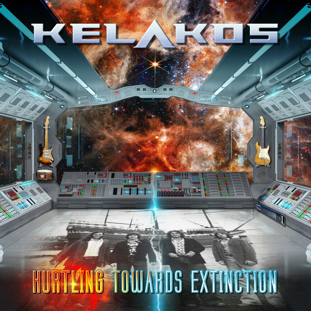 the album cover for Kelakos - Hurtling Towards Extinction