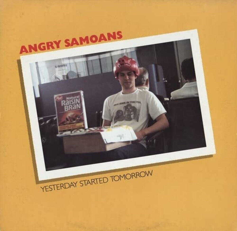the album cover for Angry Samoans - Yesterday Started Tomorrow [Clear Vinyl] [Limited Edition] (Ylw)