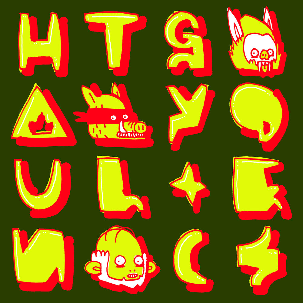 the album cover for Kid Acne - Hauntology Codes [Colored Vinyl] [180 Gram] (Ylw)