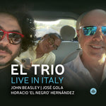 the album cover for John Beasley/ Hernandez , El Negro - El Trio - Live In Italy