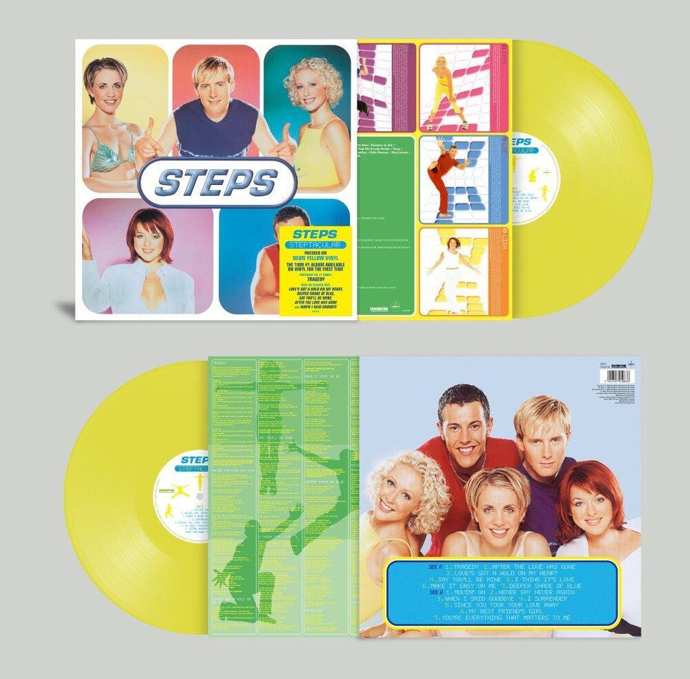 the album cover for Steps - Steptacular [Colored Vinyl] (Ofgv) (Ylw) (Uk)