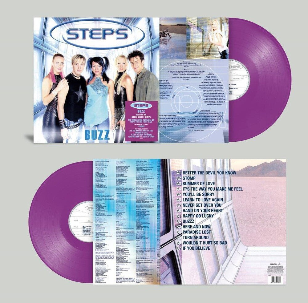 the album cover for Steps - Buzz [Colored Vinyl] (Ofgv) (Viol) (Uk)