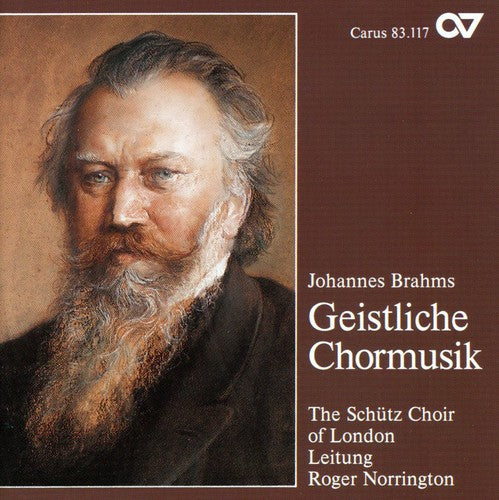 the album cover for Brhams - Sacred Choral Music