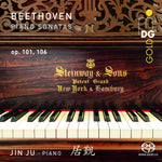the album cover for Beethoven, L.V. / Jin Ju - Piano Sonatas Op. 101 & 106