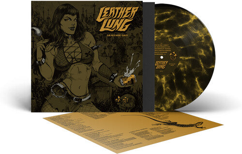 Leather Lung - Graveside Grin - Black & Yellow Marble (Vinyl)