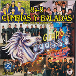 the album cover for Pegasso De Emilio Reyna - 8 + 8 Cumbias y Baladas