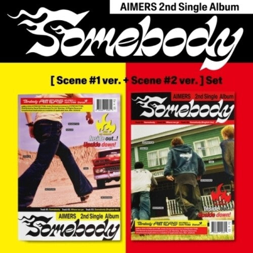 Aimers - Somebody - incluye fotolibro de 72 páginas, póster, 4 pegatinas, Polaroid, tarjeta fotográfica y postal (CD)